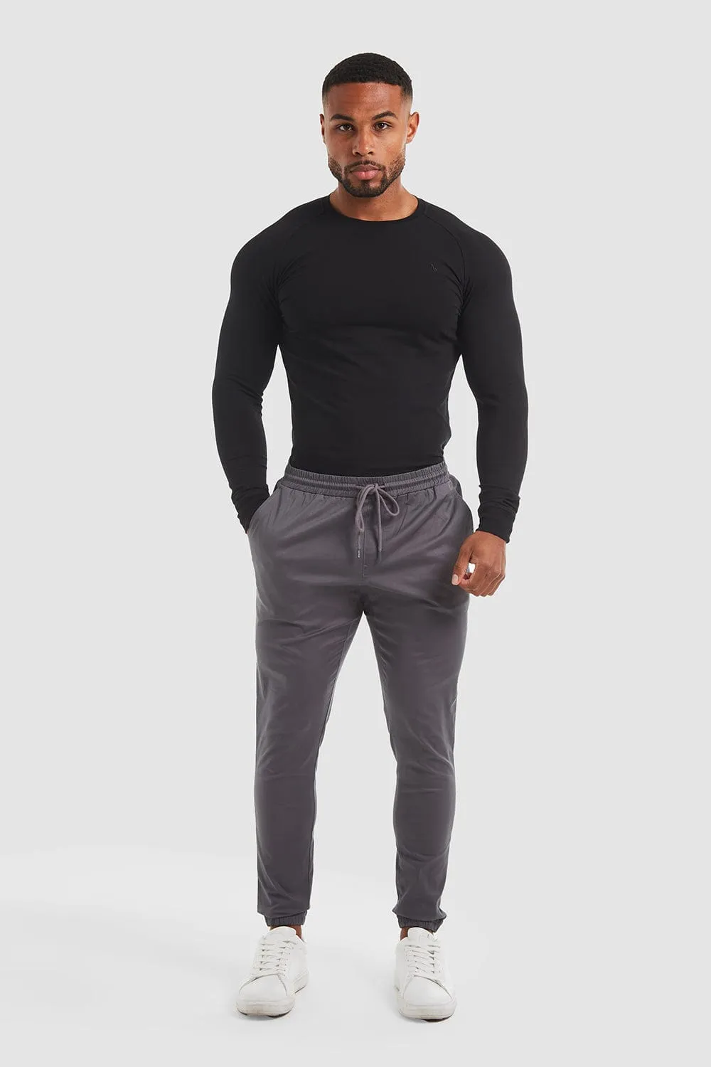 Cuffed Trousers in Graphite