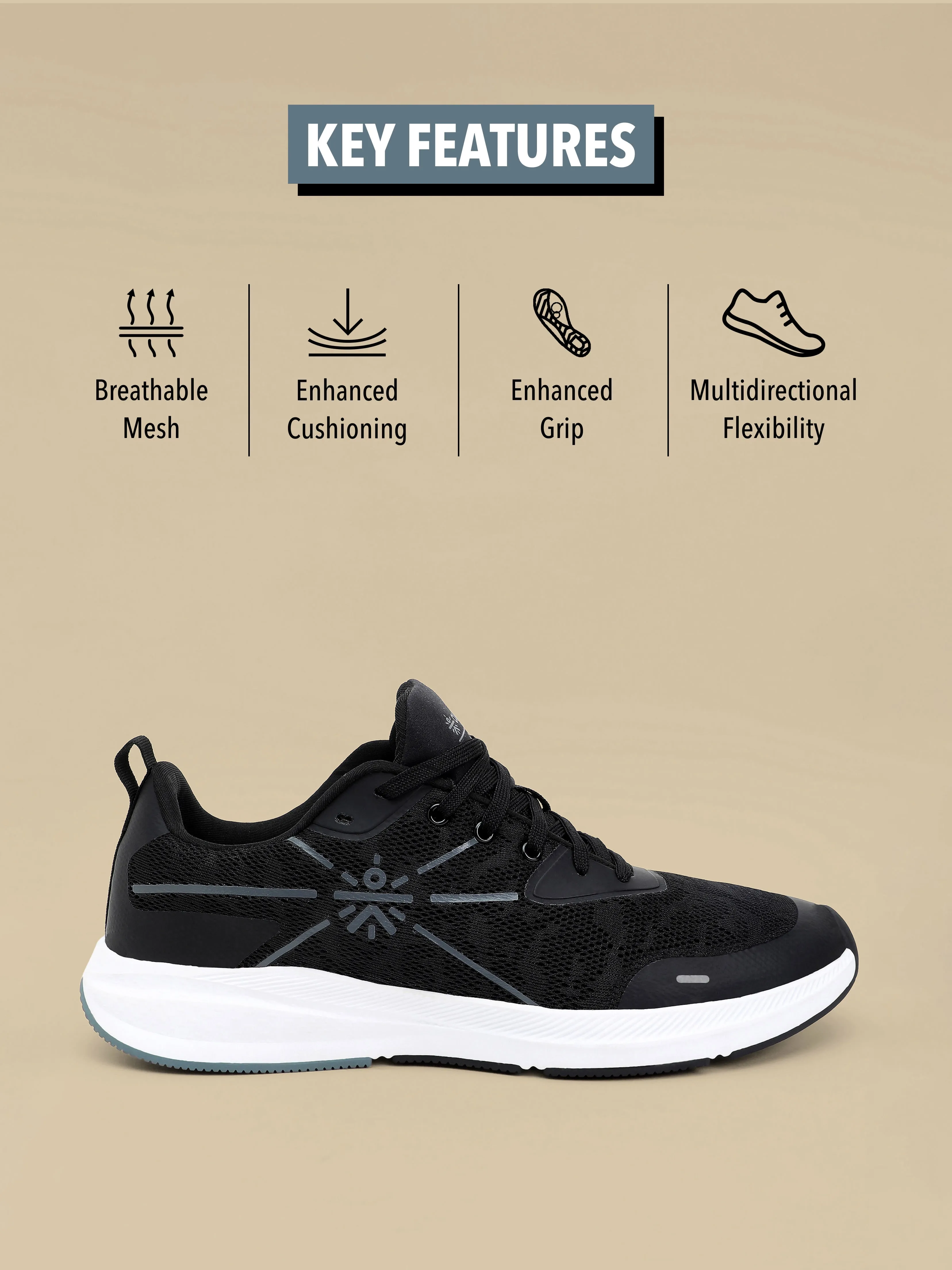 cult Flomo Men Running Shoes - Black