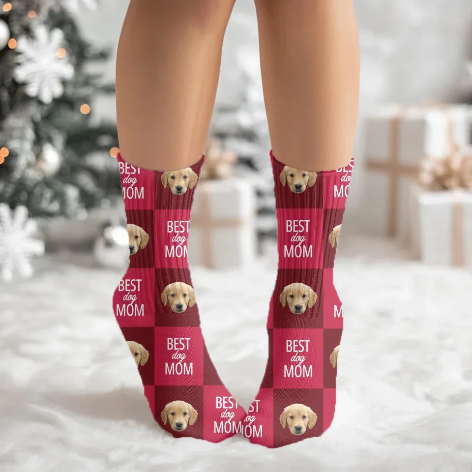 Custom Photo Best Pet Mom / Dad Socks