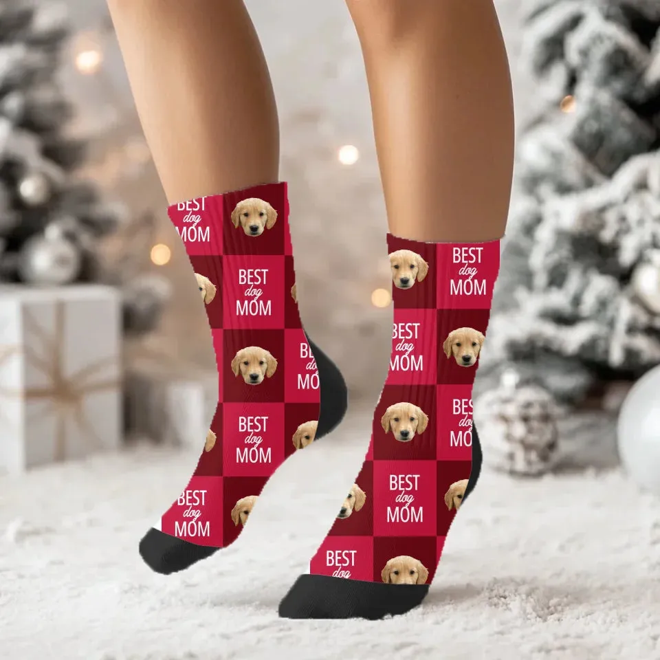 Custom Photo Best Pet Mom / Dad Socks
