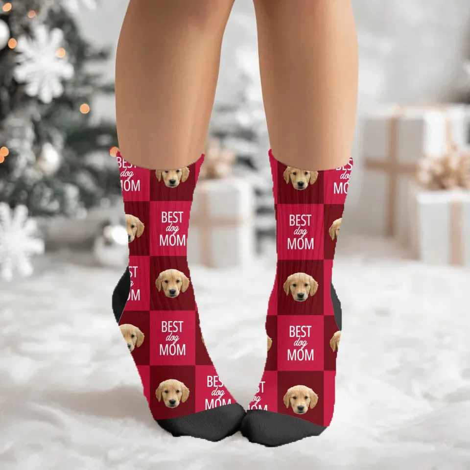 Custom Photo Best Pet Mom / Dad Socks