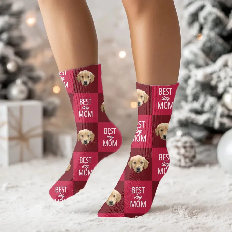 Custom Photo Best Pet Mom / Dad Socks