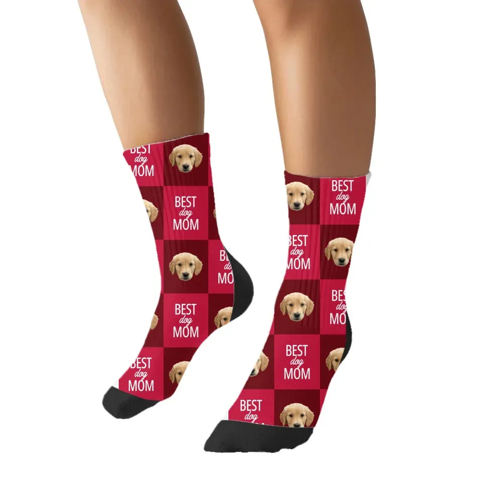 Custom Photo Best Pet Mom / Dad Socks