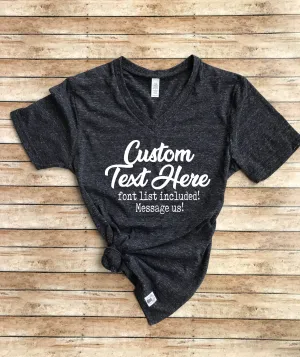 Custom Triblend V Shirt