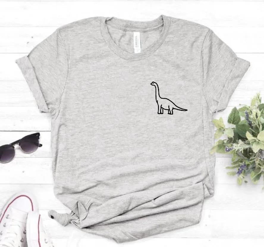 Cute Dinosaur Print T-shirt Casual