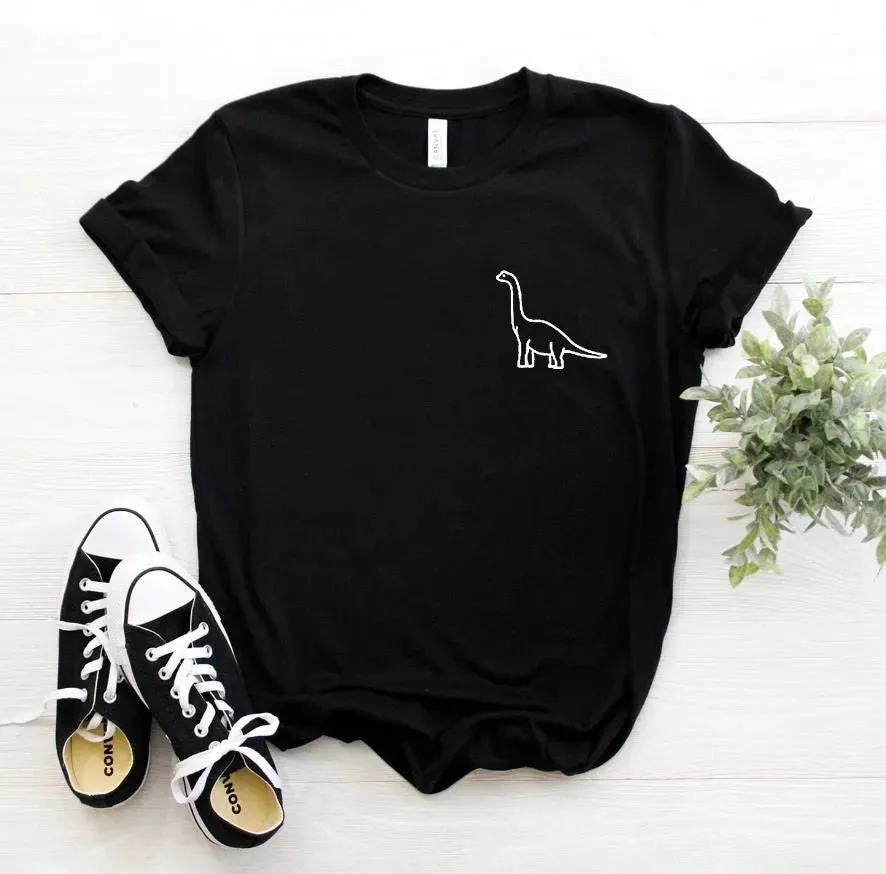 Cute Dinosaur Print T-shirt Casual