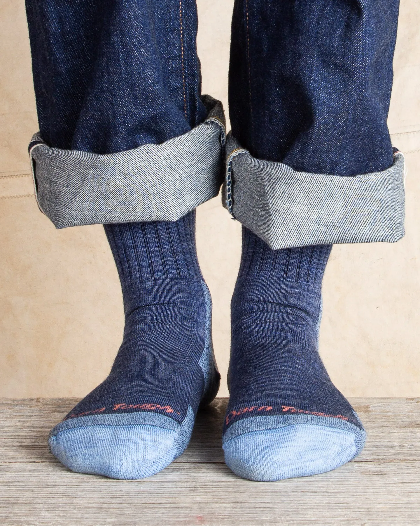 Darn Tough 1903 Denim Womens Wool Socks Hiker Micro Crew Sock Cushion