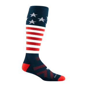 Darn Tough Mens Captain Stripe Over-the-Calf Midweight Socks