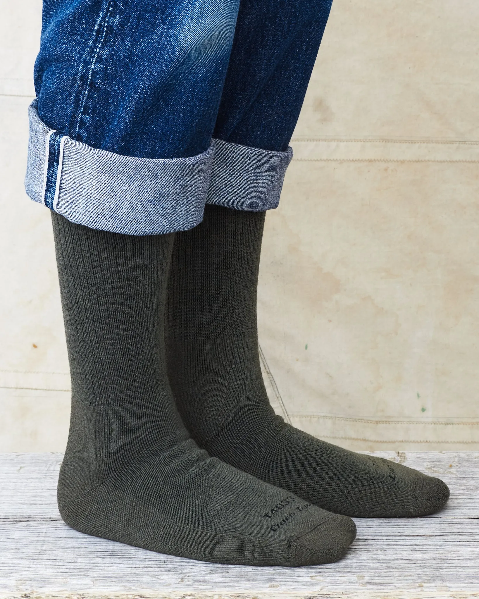 Darn Tough T433 / T4033 Foliage Boot Sock Heavyweight Tactical With Full Cushion