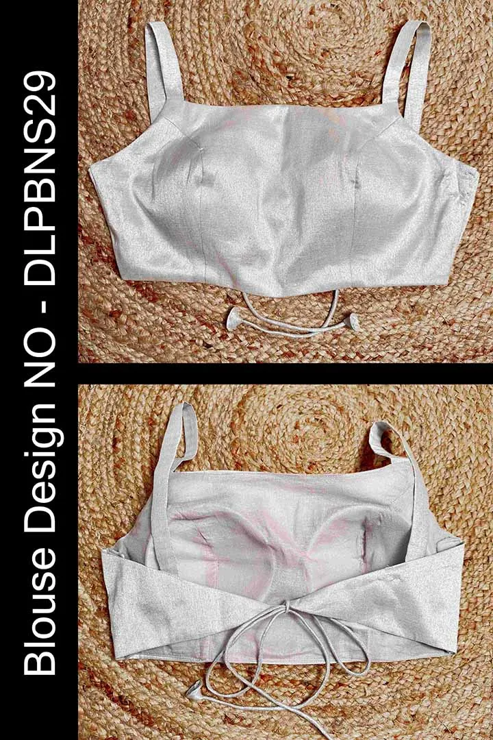 Dazzling Diva Silver Strappy Blouse