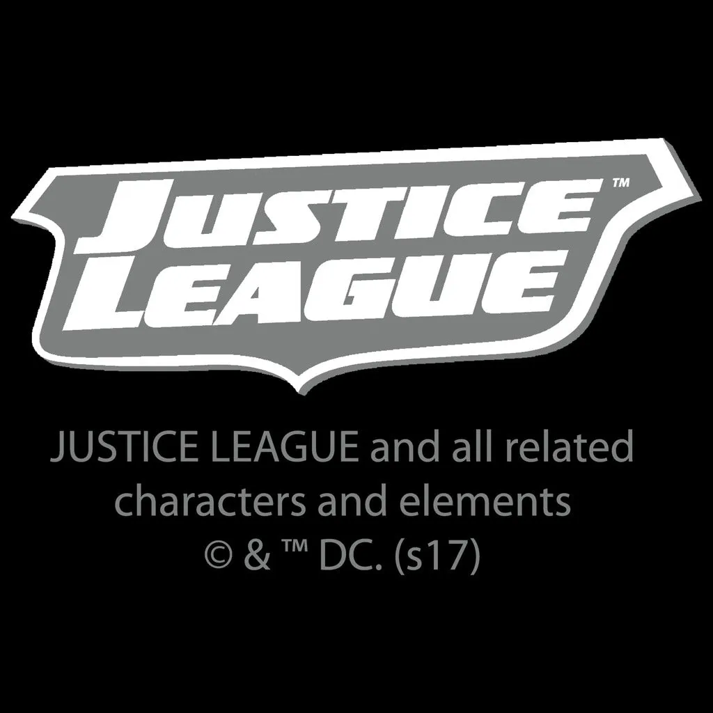 DC Comics Justice League Stripped Official Kid's T-Shirt (Black)