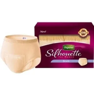 Depend Underwear Silhouette Maximum Absorbency for Women, Large/X-Large, PK/10