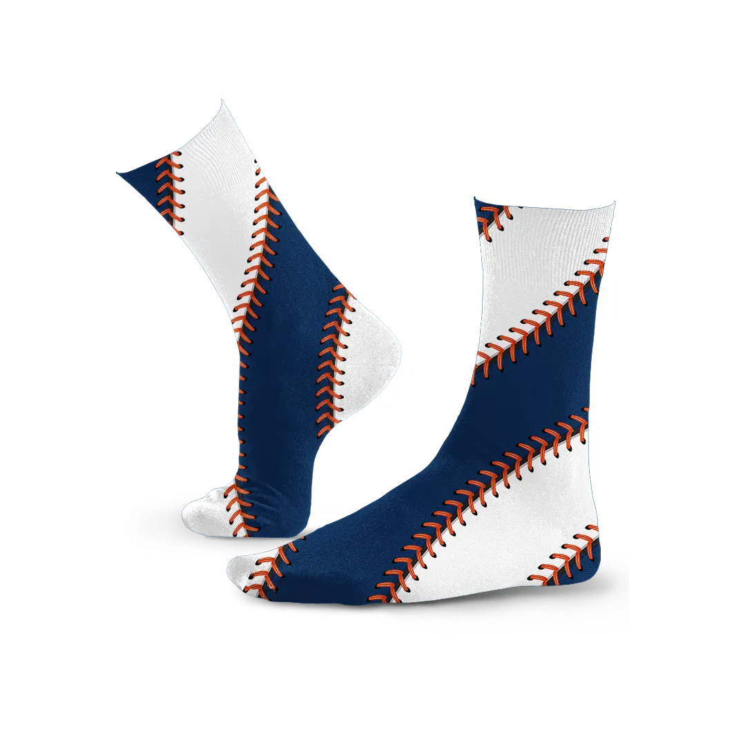 Detroit Ball Stitch Crew Socks