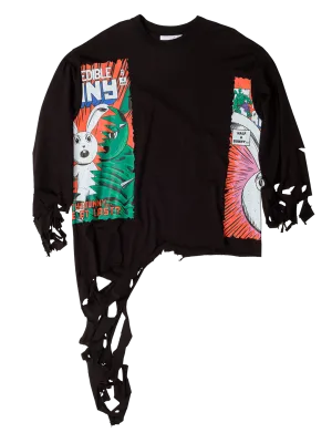 Distressed Comics Longsleeve T-shirt