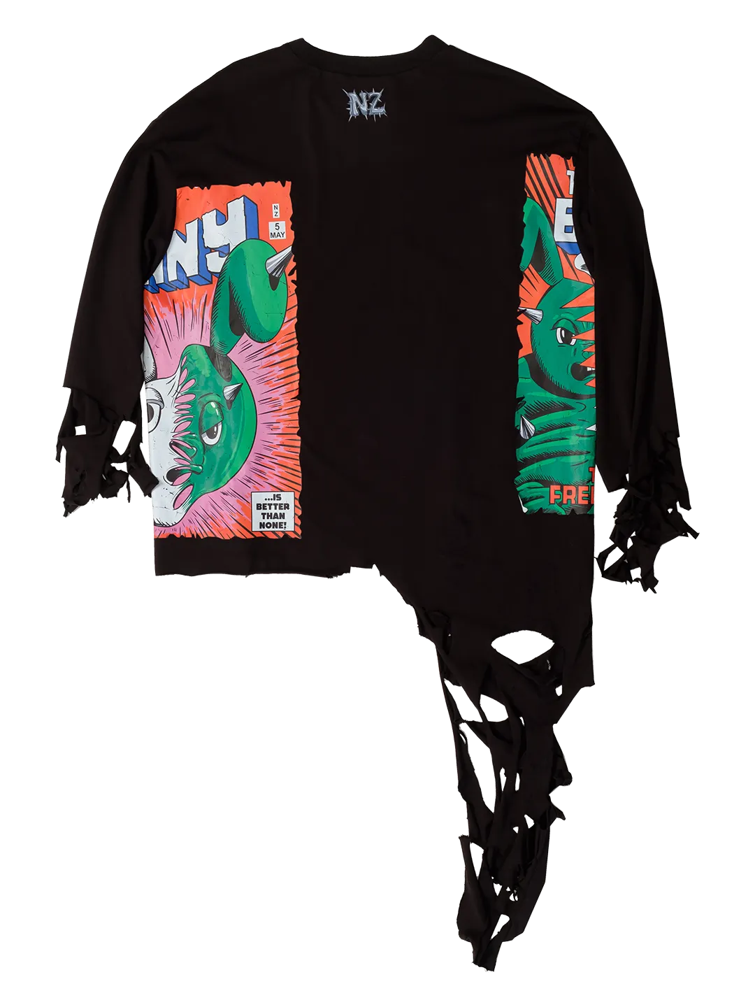 Distressed Comics Longsleeve T-shirt