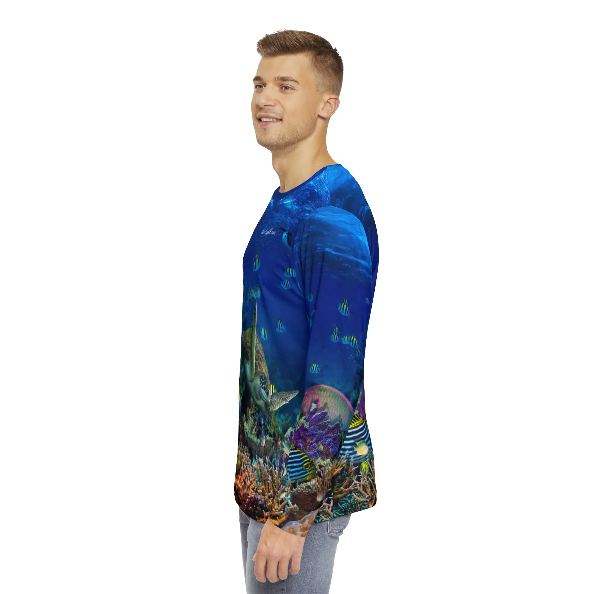 Dive Cupid Coral Reef Relaxed Fit Rash Guard UPF 50 
