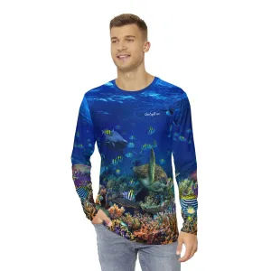 Dive Cupid Coral Reef Relaxed Fit Rash Guard UPF 50 