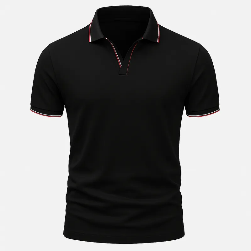 Domoir | V-Neck Everyday Polo Shirt