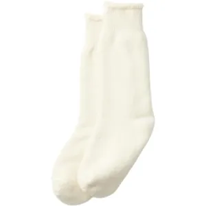 Double Face Crew Socks, Ivory