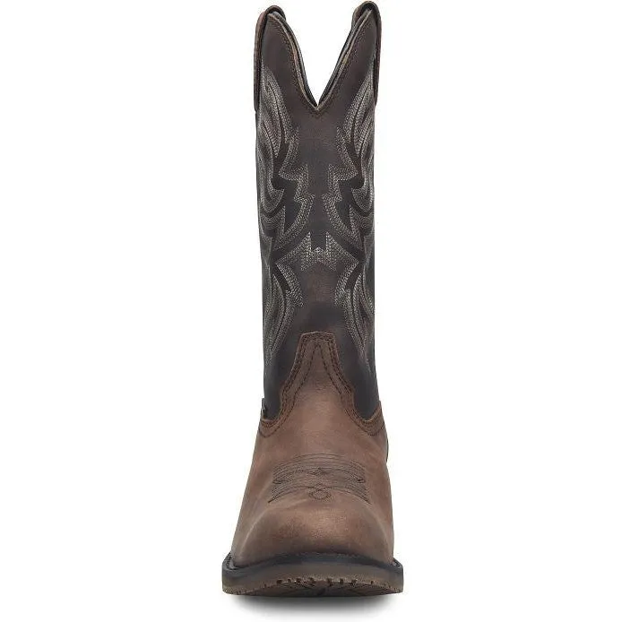 Double H Men's Tascosa 12" R Toe Waterproof Western Classic Boot -Brown- DH4158