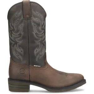 Double H Men's Tascosa 12" R Toe Waterproof Western Classic Boot -Brown- DH4158