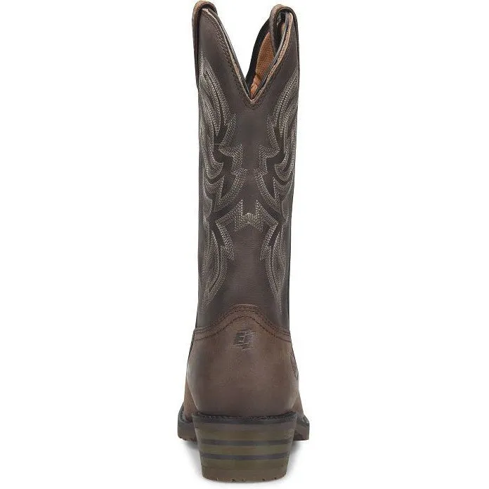 Double H Men's Tascosa 12" R Toe Waterproof Western Classic Boot -Brown- DH4158
