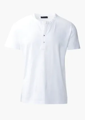 DOUBLE-SNAP HENLEY T-SHIRT