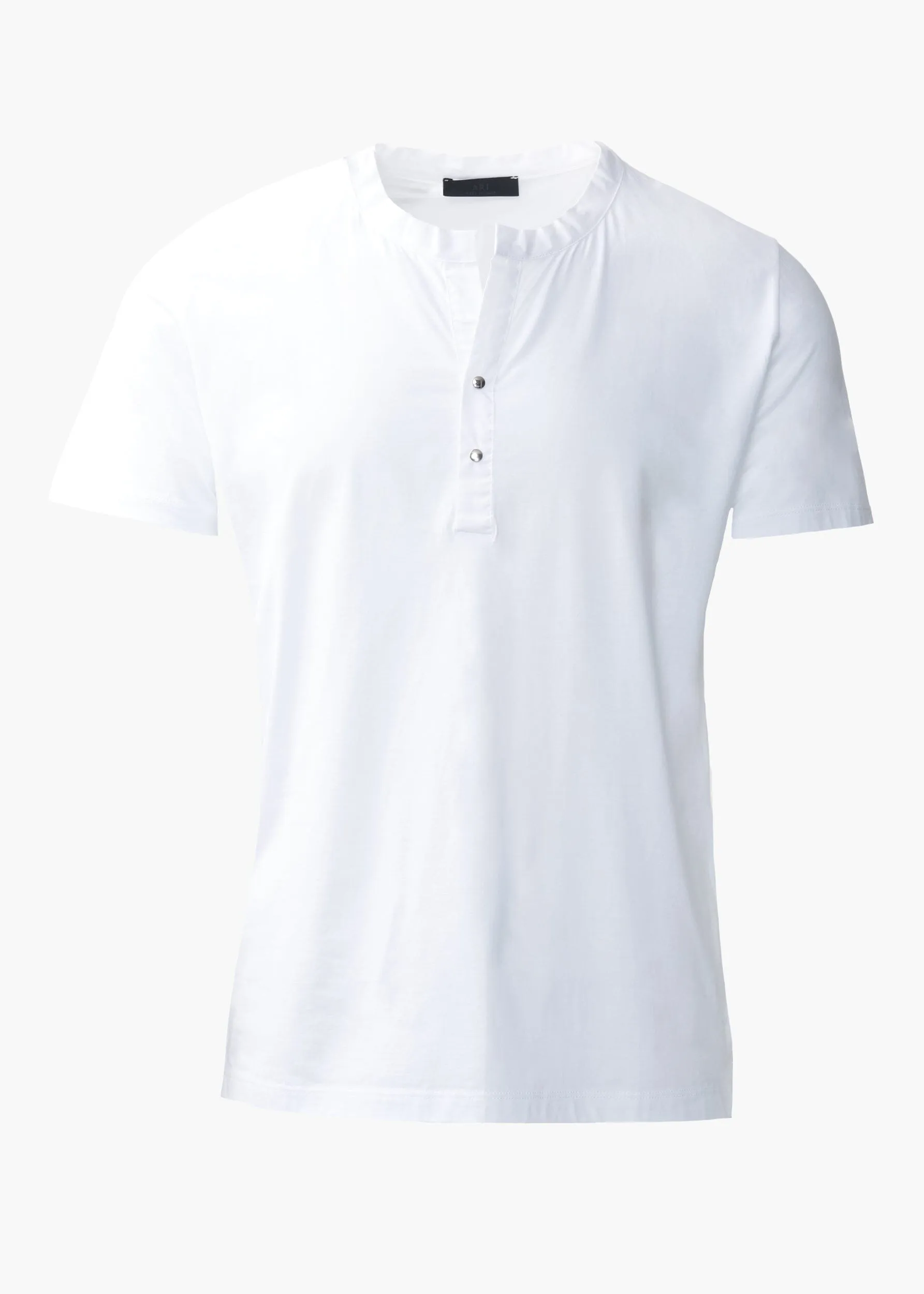 DOUBLE-SNAP HENLEY T-SHIRT