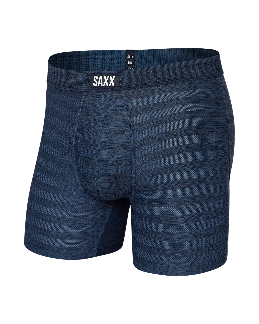 DropTemp Cooling Mesh Boxer Brief - Dark Denim Heather