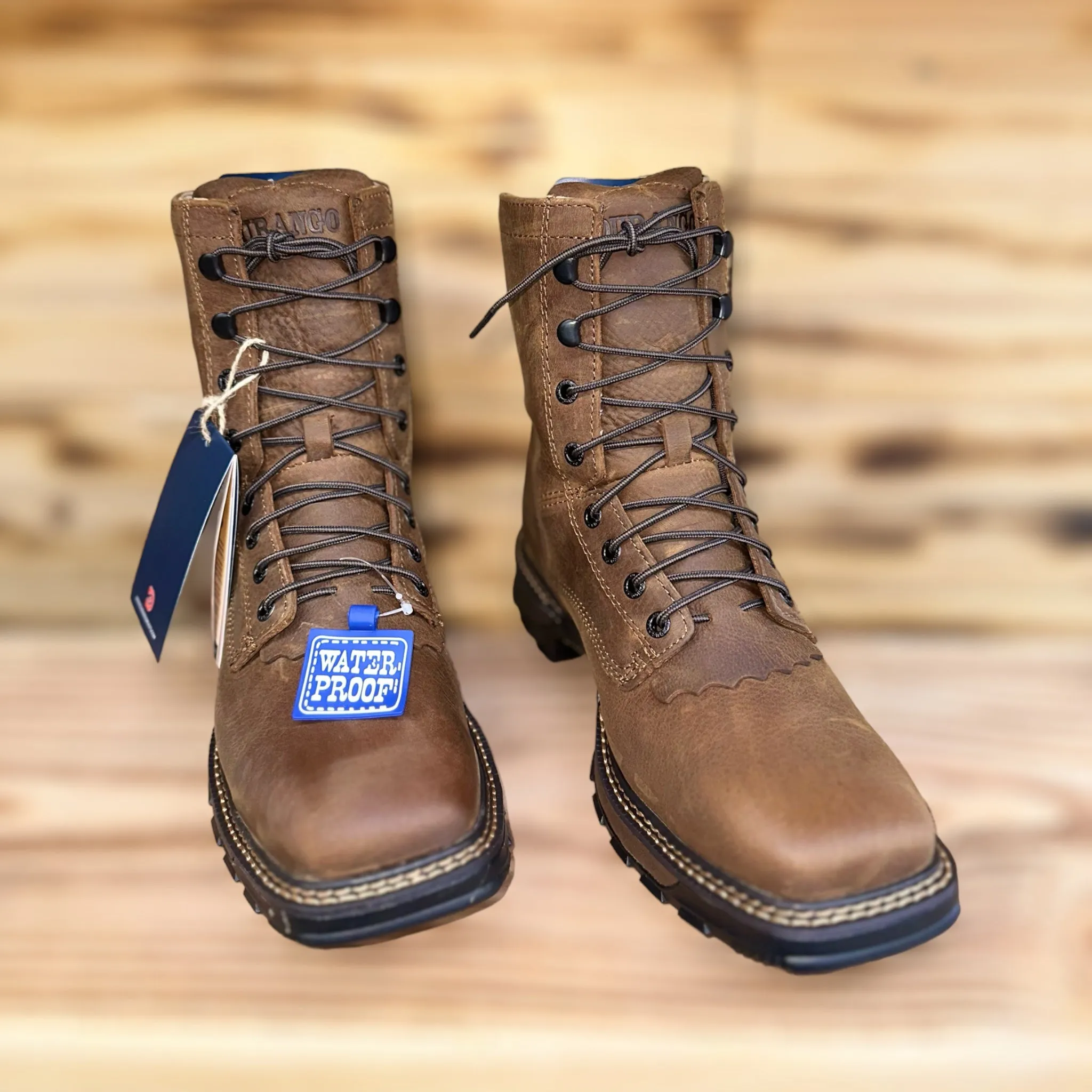 DURANGO® MAVERICK XP™ SQUARE TOE WATERPROOF LACER WORK BOOT STEEL & SOFT TOE