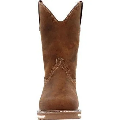 Durango Men's Maverick Wxp 11" Soft Toe Western Wedge Work Boot- Tan- DDB0450