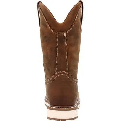 Durango Men's Maverick Wxp 11" Soft Toe Western Wedge Work Boot- Tan- DDB0450