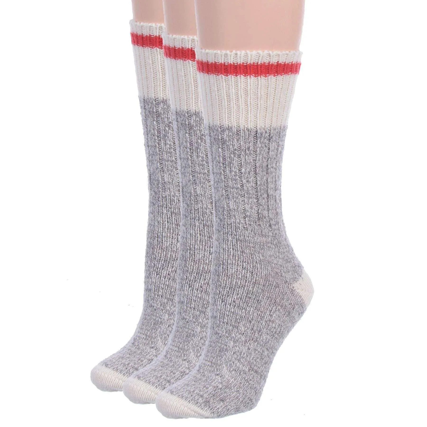 Duray Work Classic Grey/Red (3 Pack)