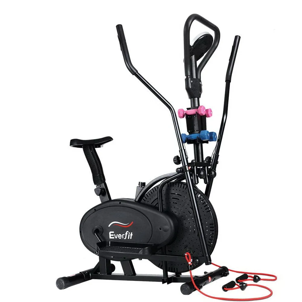 EFit Exercise Bike 6 in 1 Elliptical Cross Trainer Home Gym Indoor Cardio - ONLINE ONLY