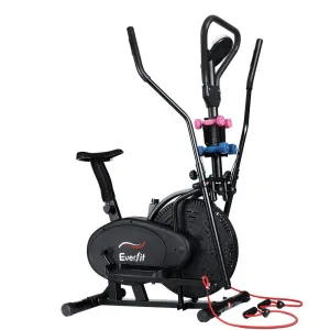 EFit Exercise Bike 6 in 1 Elliptical Cross Trainer Home Gym Indoor Cardio - ONLINE ONLY