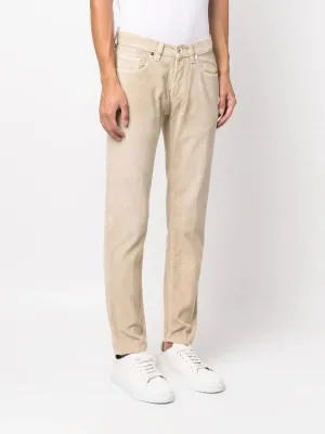 ELEVENTY - 5-Pocket Neutral Beige/Ivory Chino Twill/Cord Cotton Pants - 33W