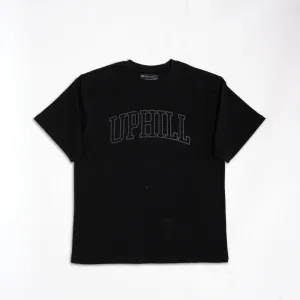 Essential UPHILL Oversized Tee - Shadow Black
