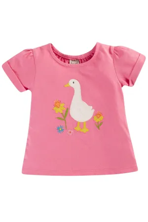 Eva Duck Applique Short Sleeve Shirt [only 9-12 Months left]