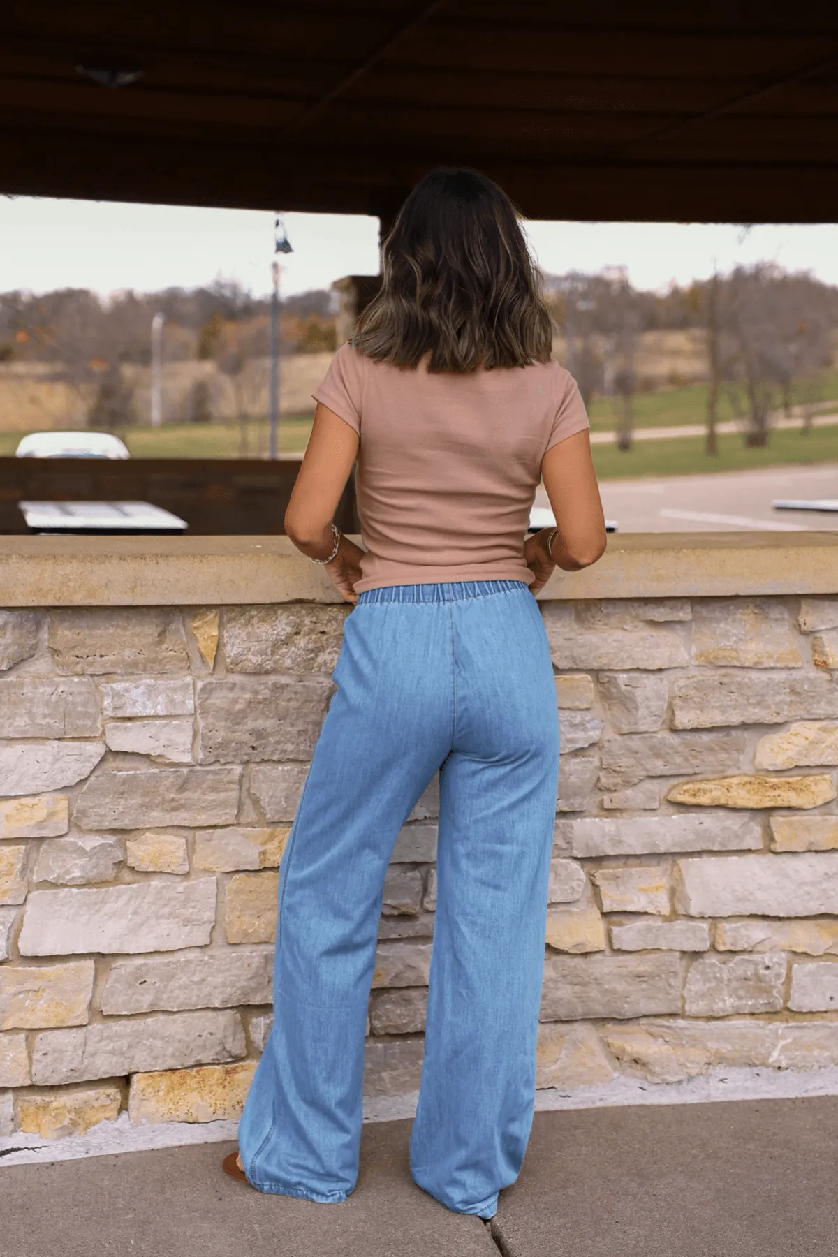Everyday Cozy Ribbed Short Sleeve T-Shirt- Taupe