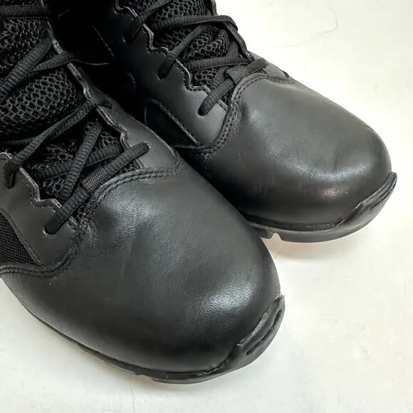 EXCELLENT Reebok Sublite Cushion Tactical Black Work Boot RB8806 Side Zipper 12