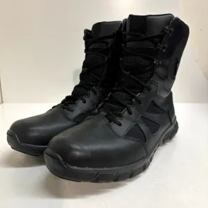 EXCELLENT Reebok Sublite Cushion Tactical Black Work Boot RB8806 Side Zipper 12