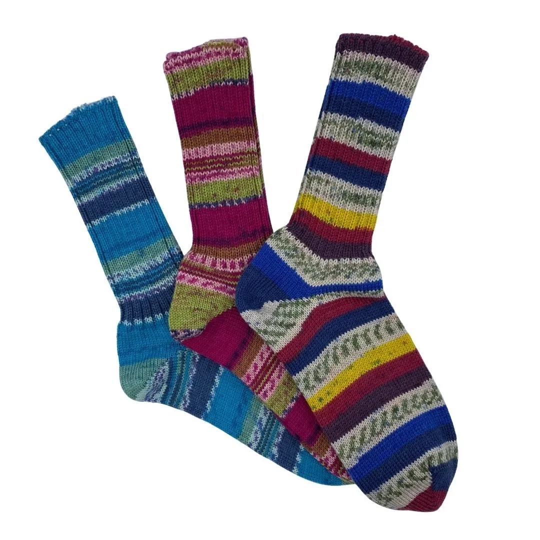 Fair Isle Irish Country Socks