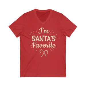 Favorite - Unisex Jersey Short Sleeve V-Neck T-Shirts - Christmas