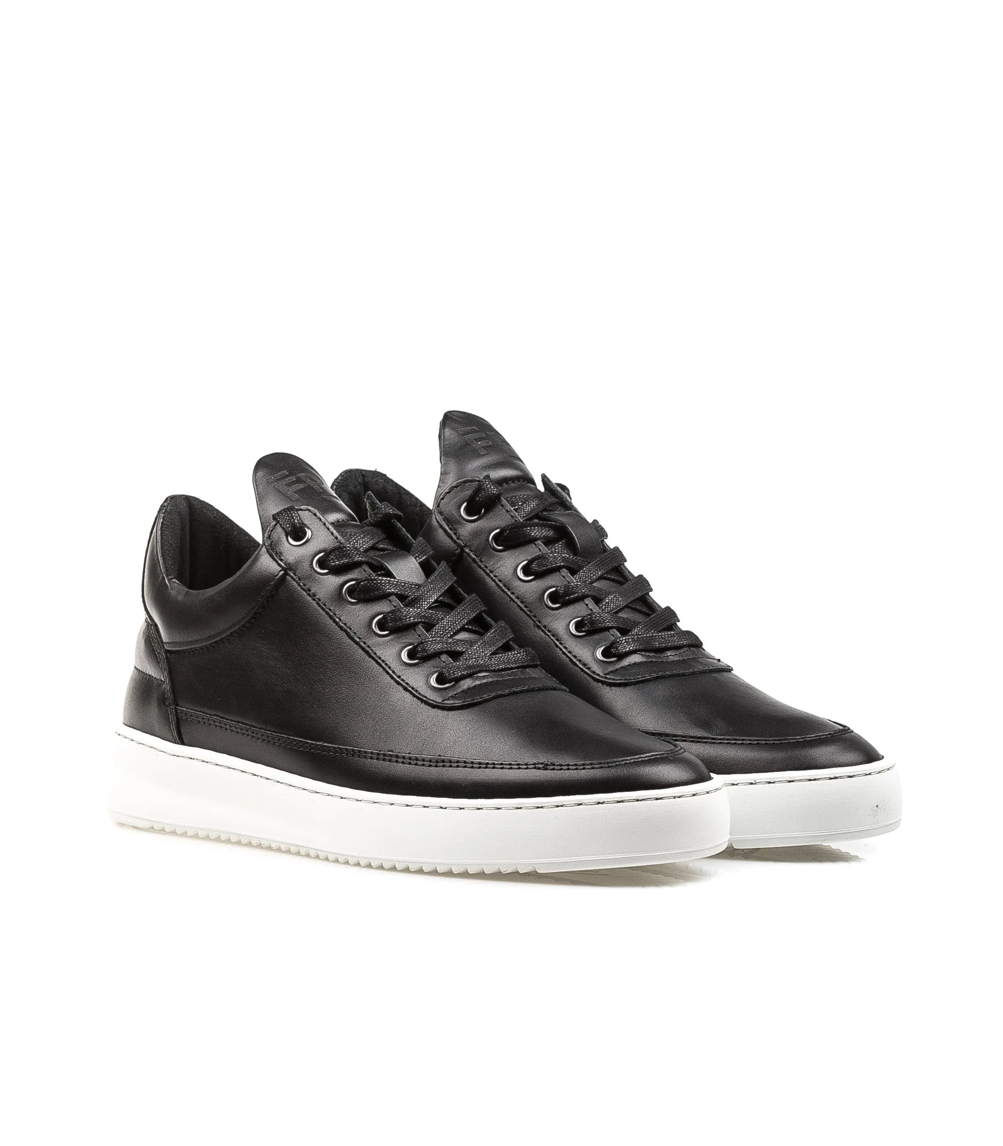 Filling Pieces Low Top Ripple Nappa Black Nero Uomo