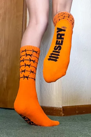 Fire Barbed Wire Sports Socks