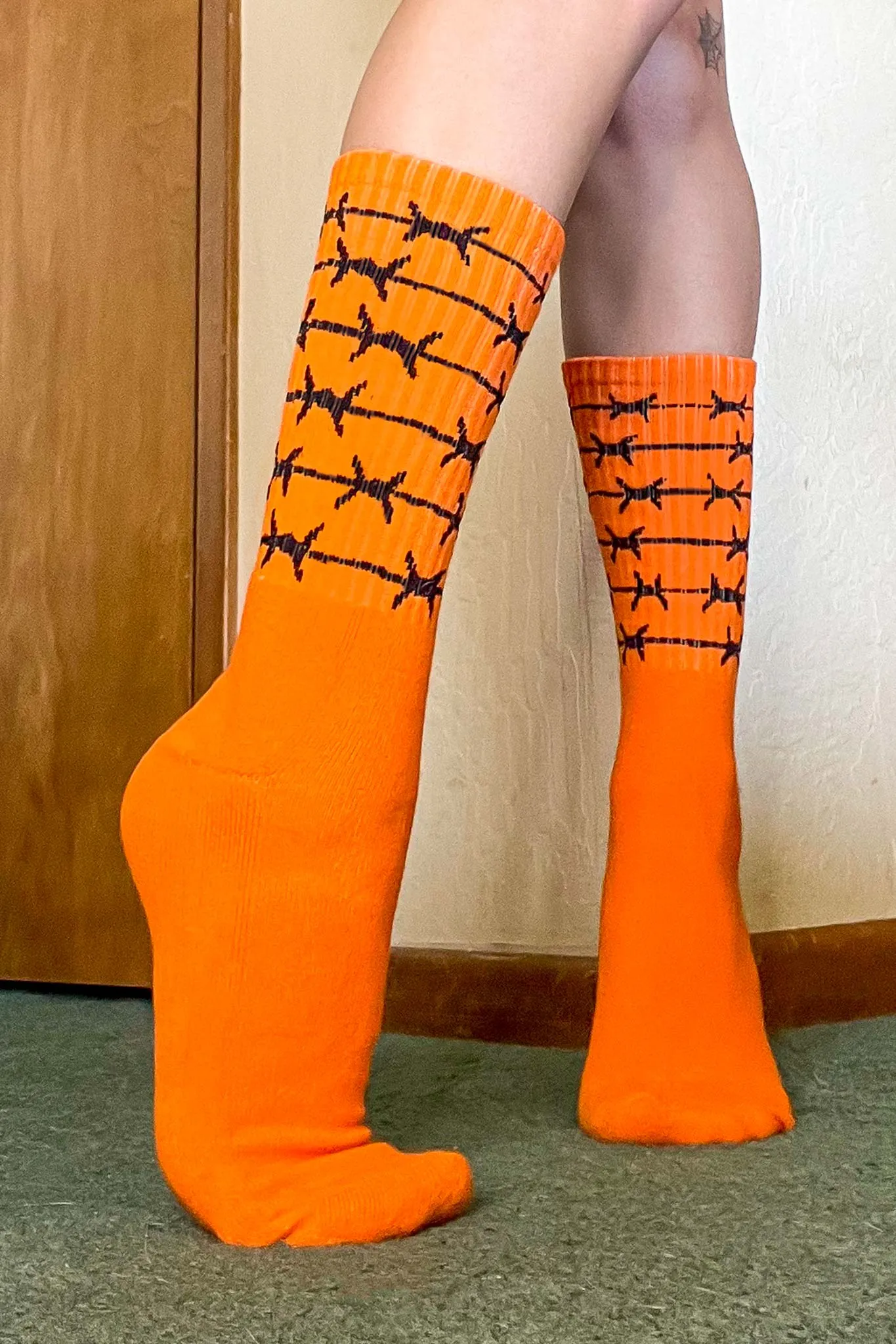 Fire Barbed Wire Sports Socks