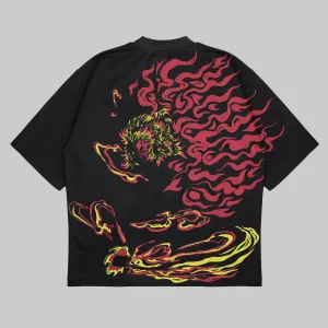 Fire Pillar Oversized Shirt