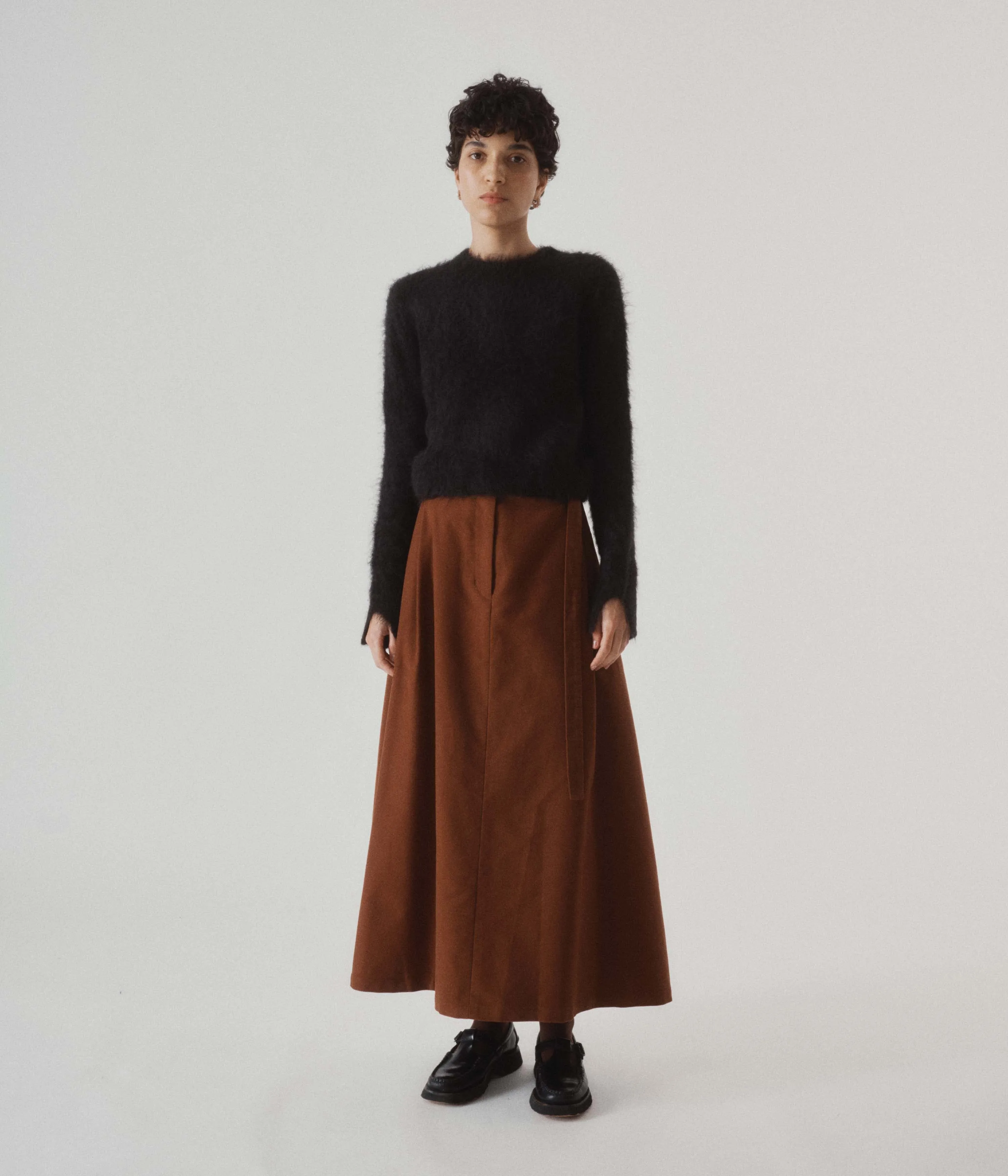Flared Skirt in Cinnamon