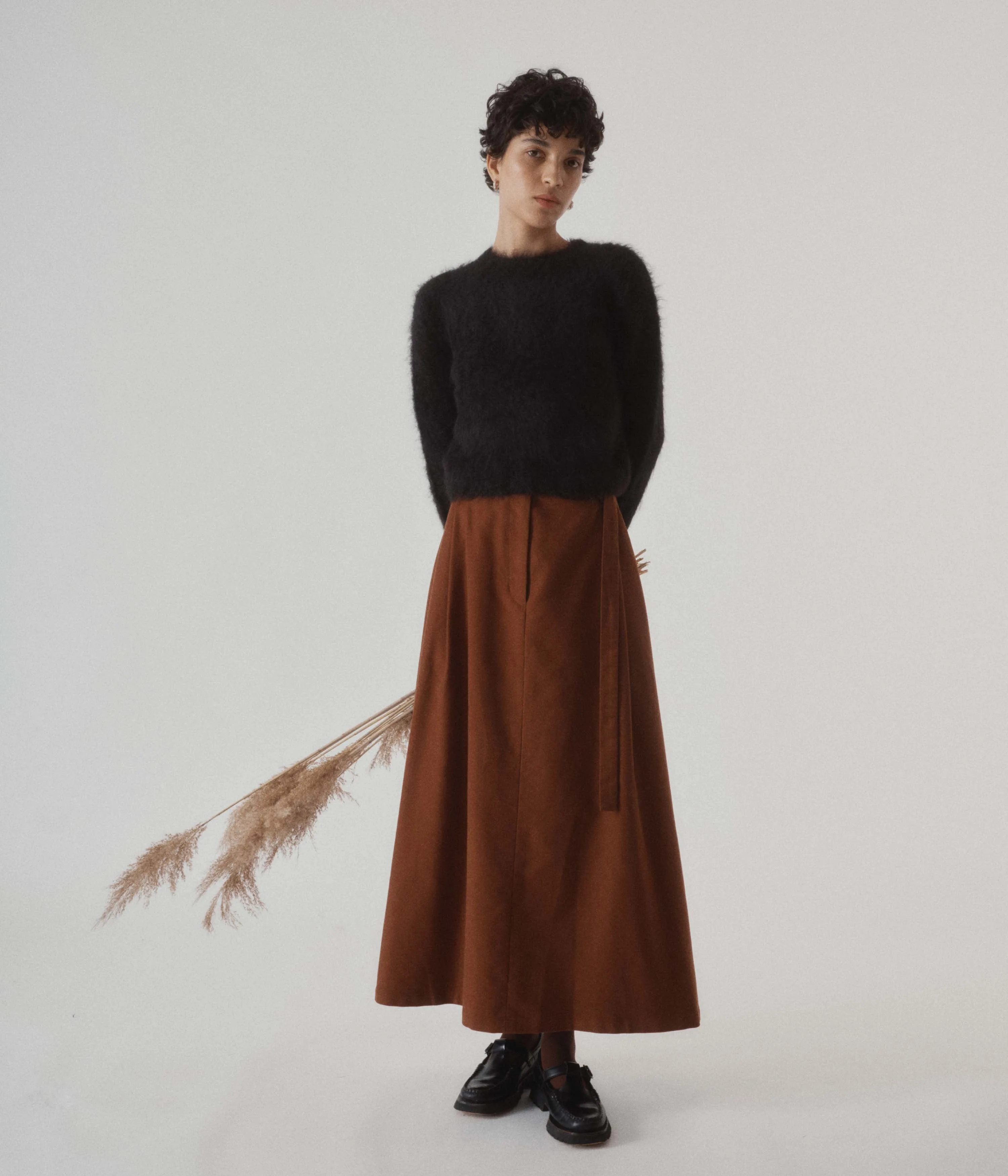 Flared Skirt in Cinnamon