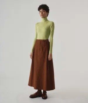 Flared Skirt in Cinnamon